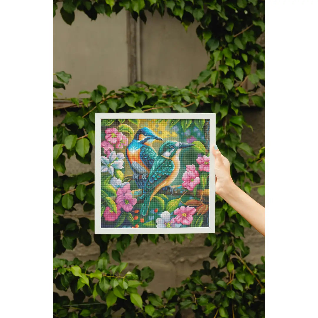MXJSUA Diamond Painting hanger, diamond painting kits om op te hangen, drie schattige vogels, diamond painting voor volwassenen, met ketting, 5D painting diamond hanger voor huis, deur, raam MXJSUA Diamond Painting hanger, diamond painting kits om op te hangen, drie schattige vogels, diamond painting voor volwassenen, met ketting, 5D painting diamond hanger voor huis, deur, raam